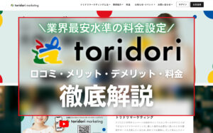 トリドリマーケティングの口コミ・メリット・デメリット・料金を徹底解説